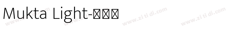 Mukta Light字体转换